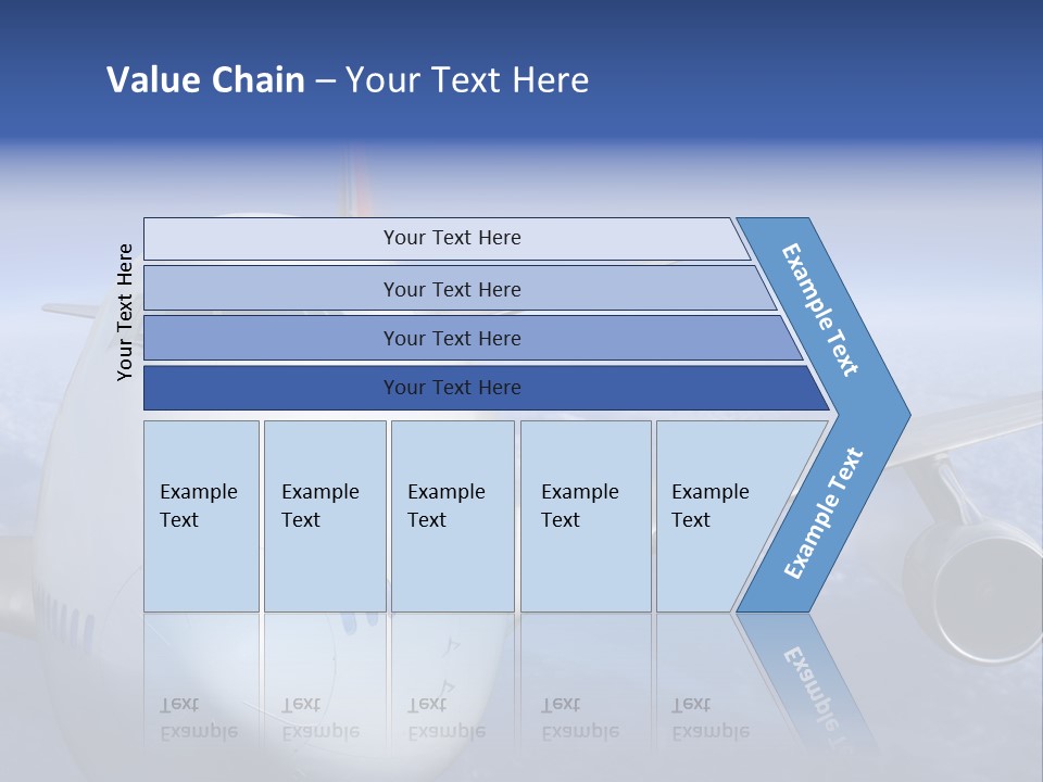 Turbine Airplane Cockpit PowerPoint Template