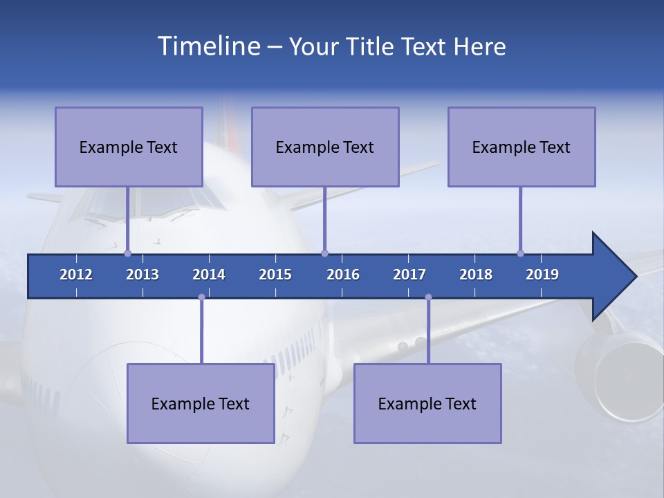 Turbine Airplane Cockpit PowerPoint Template