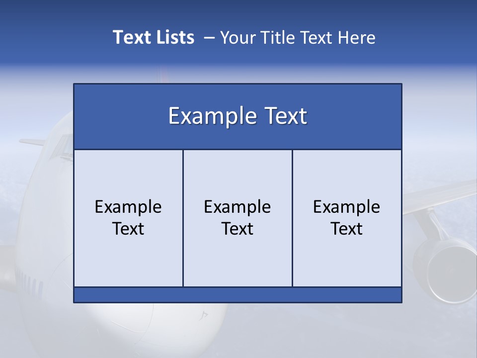Turbine Airplane Cockpit PowerPoint Template