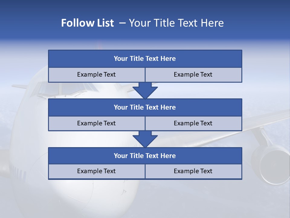 Turbine Airplane Cockpit PowerPoint Template