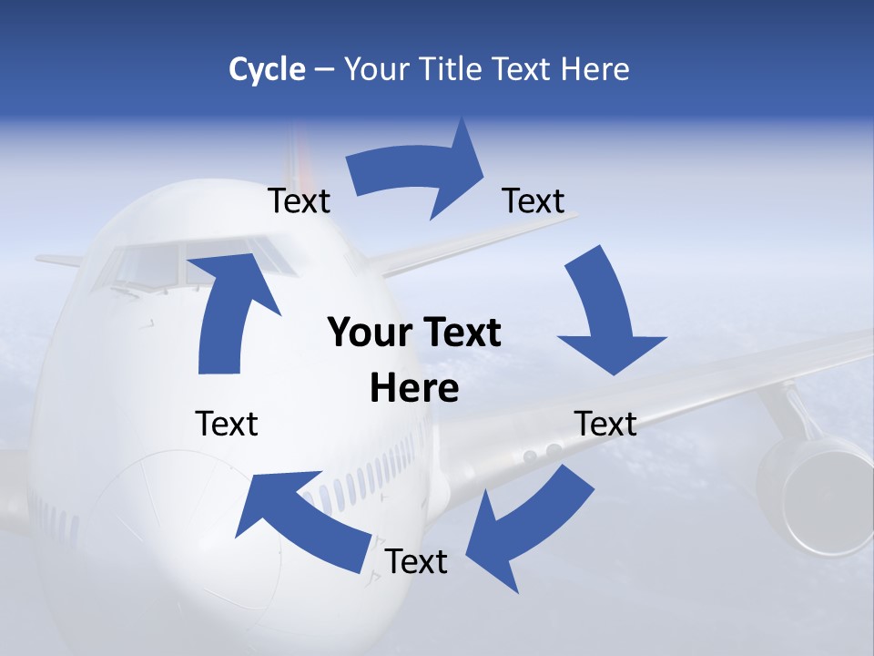 Turbine Airplane Cockpit PowerPoint Template