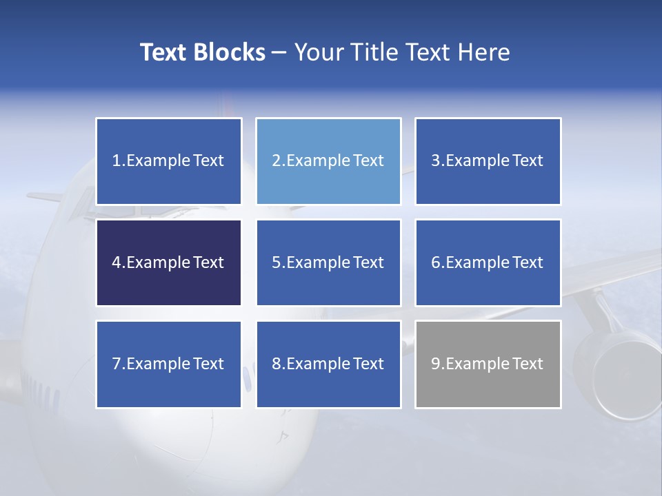Turbine Airplane Cockpit PowerPoint Template