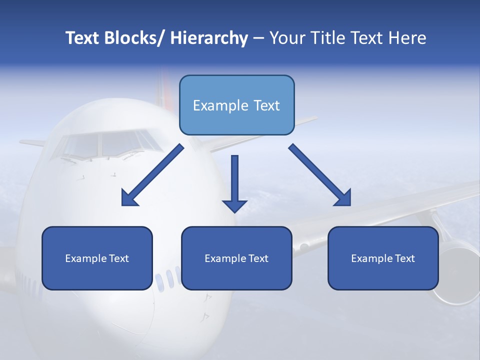 Turbine Airplane Cockpit PowerPoint Template