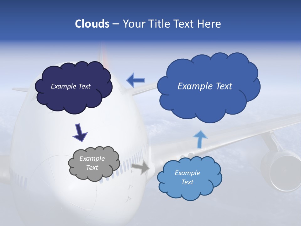 Turbine Airplane Cockpit PowerPoint Template