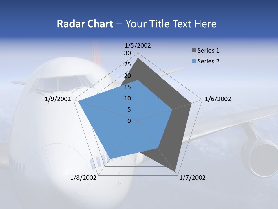 Turbine Airplane Cockpit PowerPoint Template