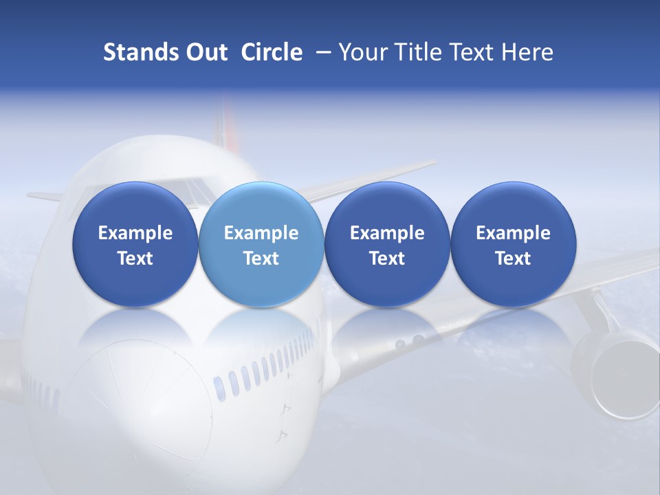 Turbine Airplane Cockpit PowerPoint Template