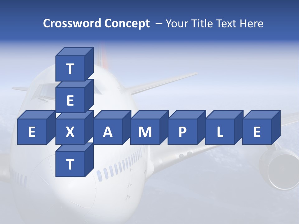 Turbine Airplane Cockpit PowerPoint Template