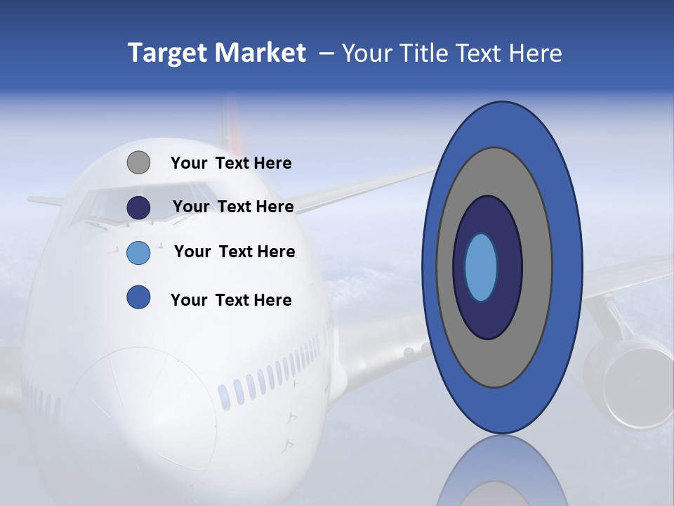 Turbine Airplane Cockpit PowerPoint Template
