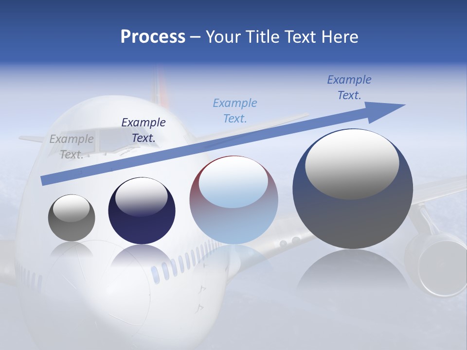 Turbine Airplane Cockpit PowerPoint Template