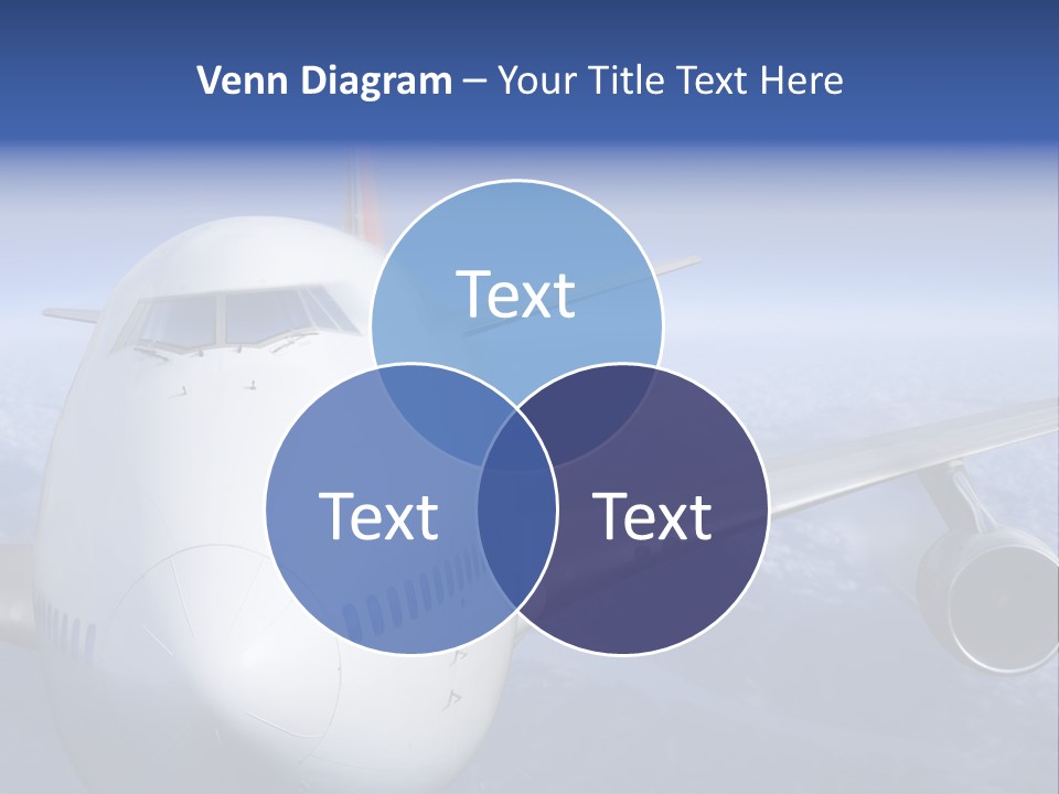 Turbine Airplane Cockpit PowerPoint Template