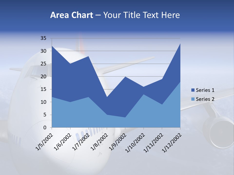 Turbine Airplane Cockpit PowerPoint Template
