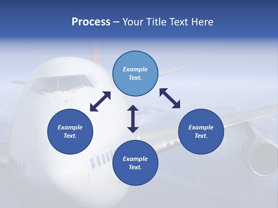 Turbine Airplane Cockpit PowerPoint Template