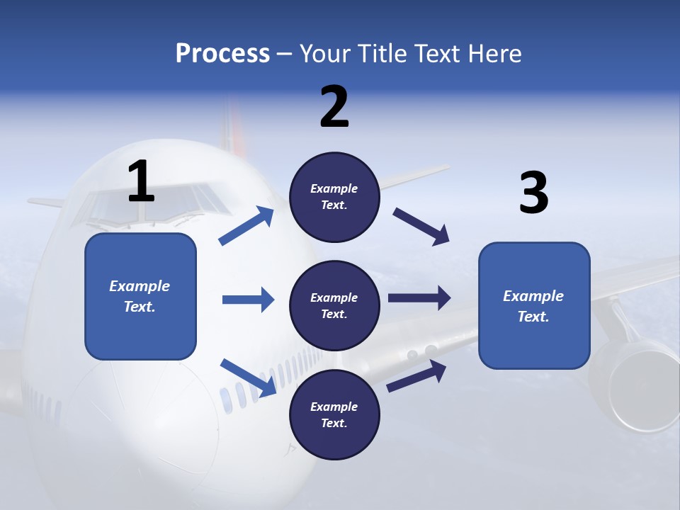 Turbine Airplane Cockpit PowerPoint Template