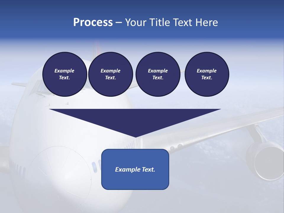 Turbine Airplane Cockpit PowerPoint Template