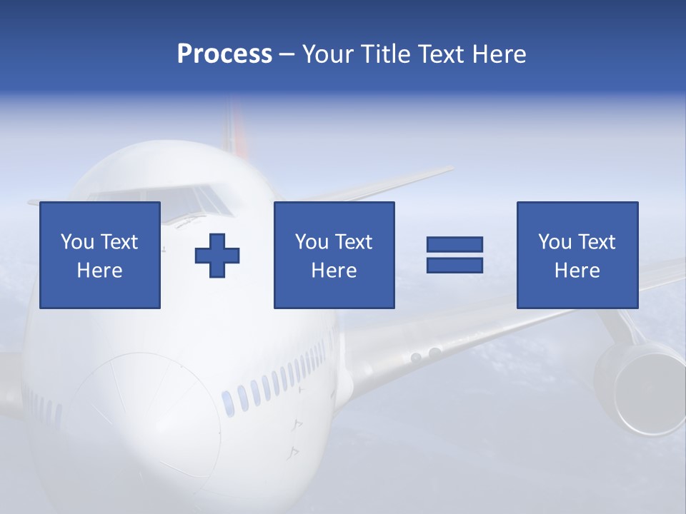 Turbine Airplane Cockpit PowerPoint Template
