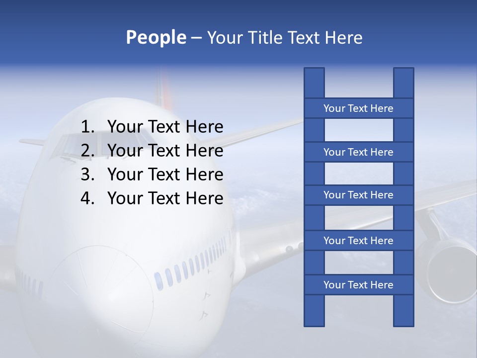Turbine Airplane Cockpit PowerPoint Template