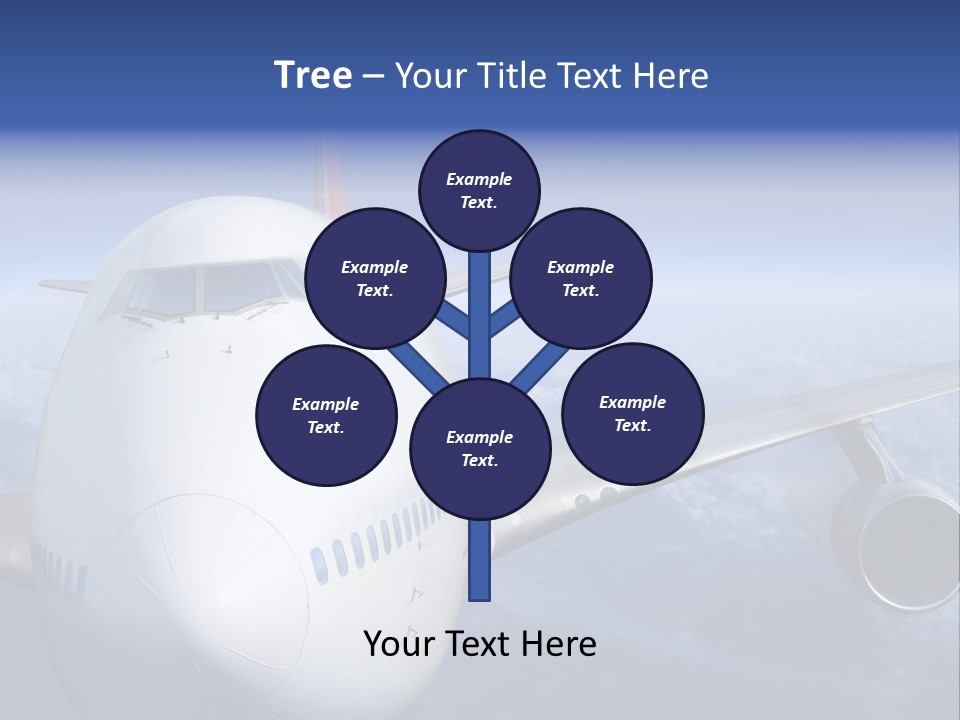 Turbine Airplane Cockpit PowerPoint Template