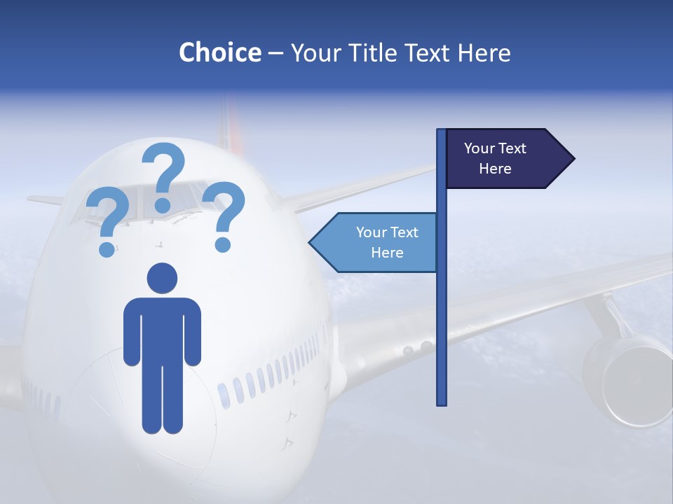 Turbine Airplane Cockpit PowerPoint Template