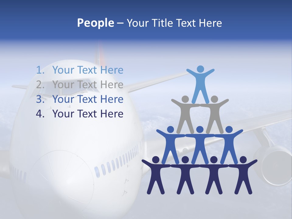 Turbine Airplane Cockpit PowerPoint Template