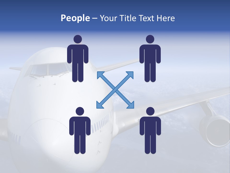 Turbine Airplane Cockpit PowerPoint Template