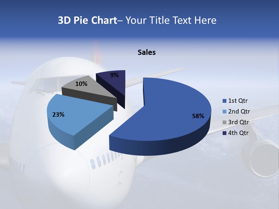 Turbine Airplane Cockpit PowerPoint Template