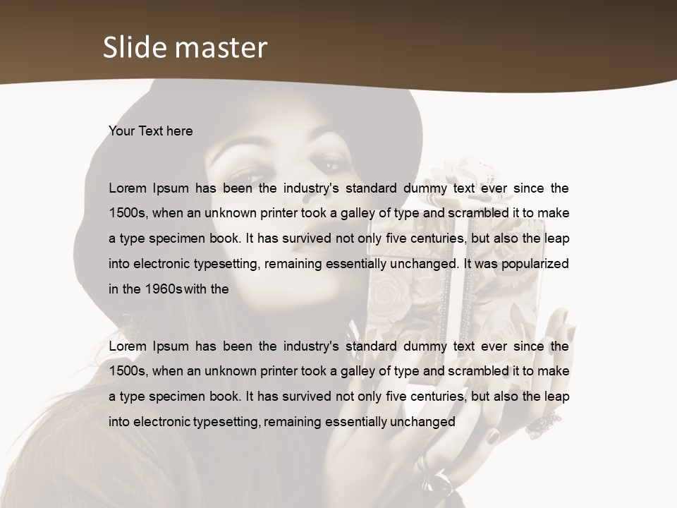 People Cute Person PowerPoint Template