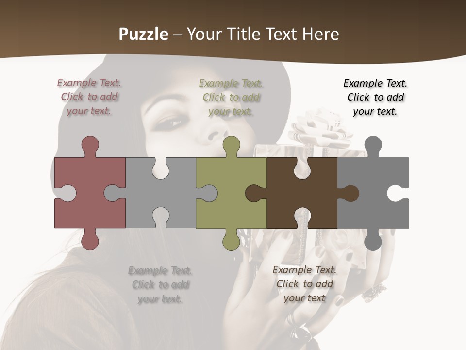 People Cute Person PowerPoint Template