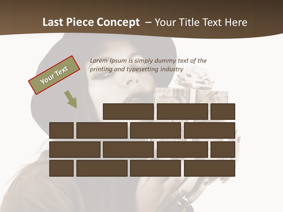 People Cute Person PowerPoint Template