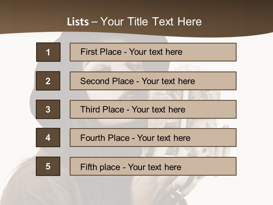 People Cute Person PowerPoint Template