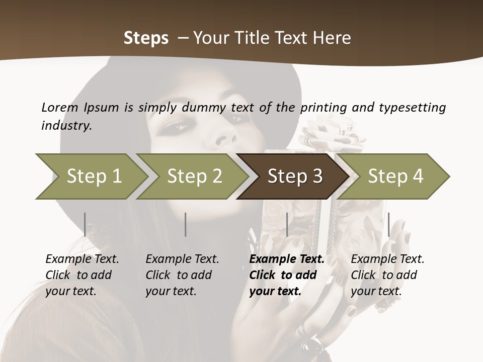 People Cute Person PowerPoint Template