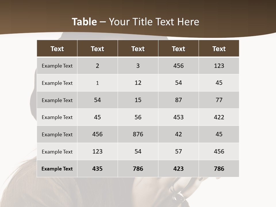 People Cute Person PowerPoint Template