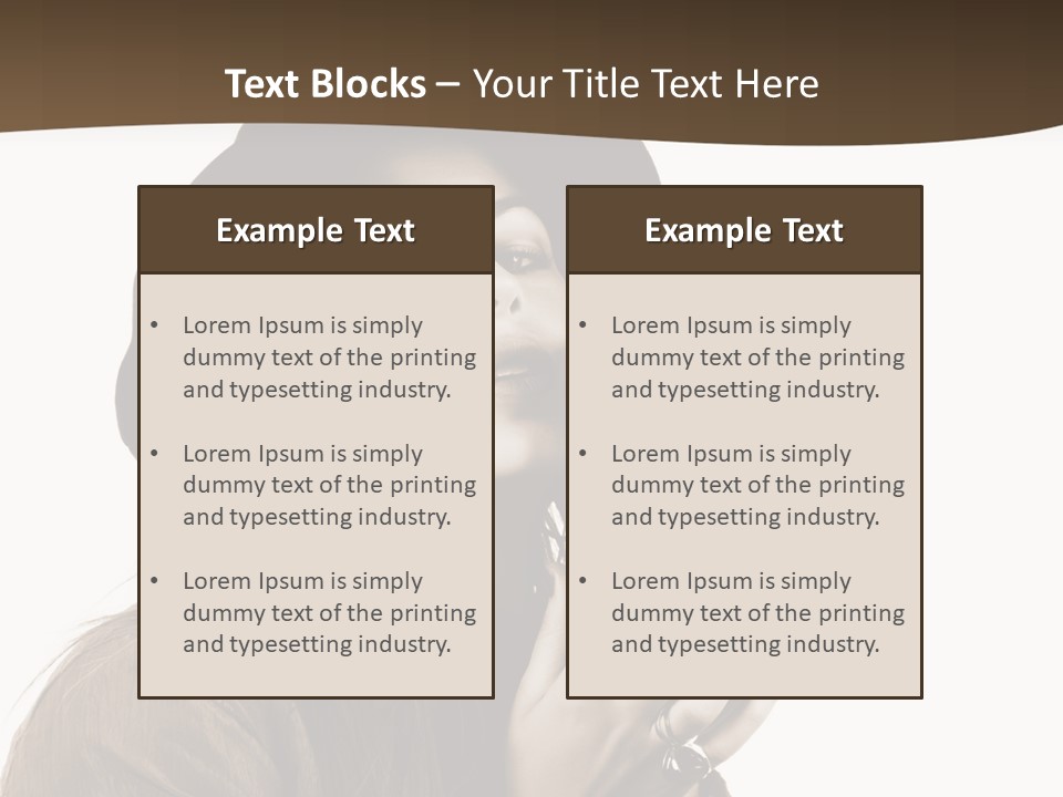 People Cute Person PowerPoint Template