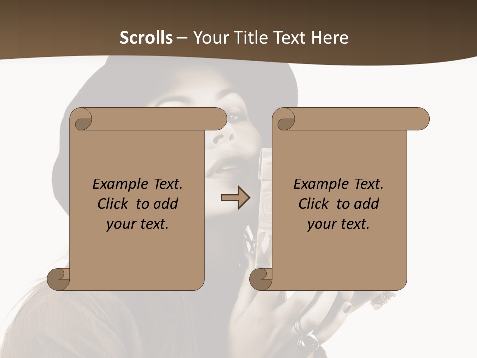 People Cute Person PowerPoint Template