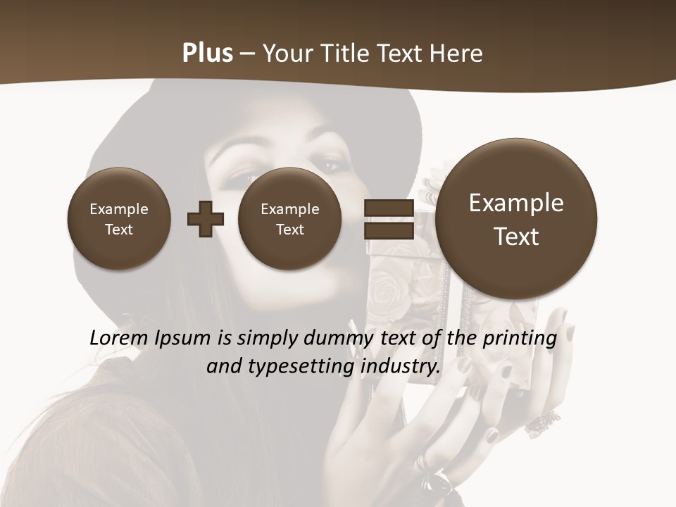 People Cute Person PowerPoint Template