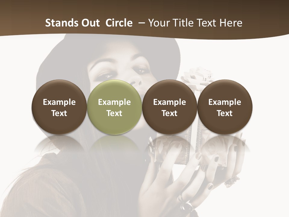 People Cute Person PowerPoint Template