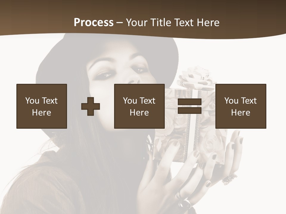 People Cute Person PowerPoint Template