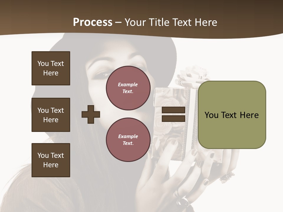 People Cute Person PowerPoint Template