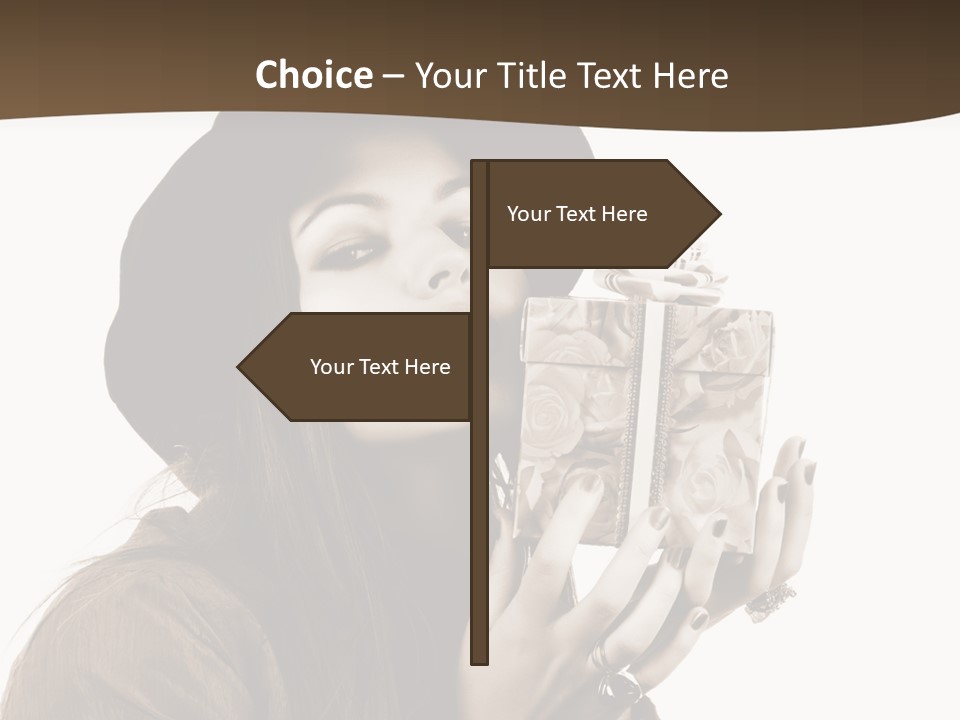 People Cute Person PowerPoint Template