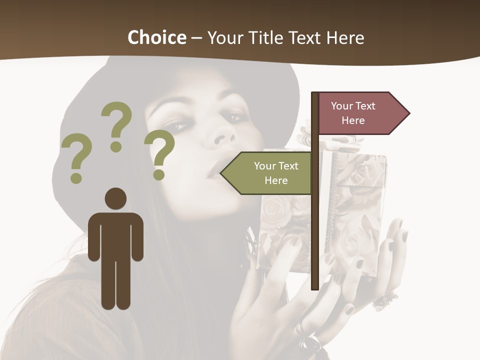 People Cute Person PowerPoint Template