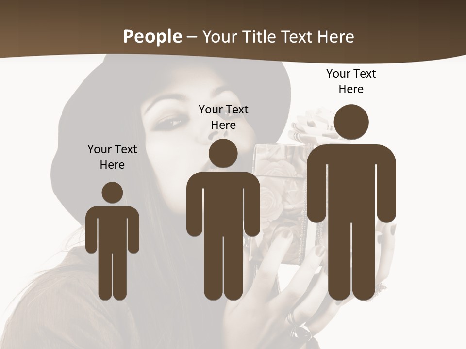 People Cute Person PowerPoint Template