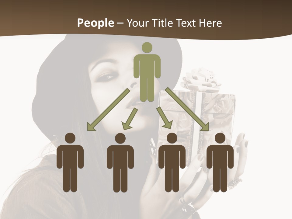 People Cute Person PowerPoint Template