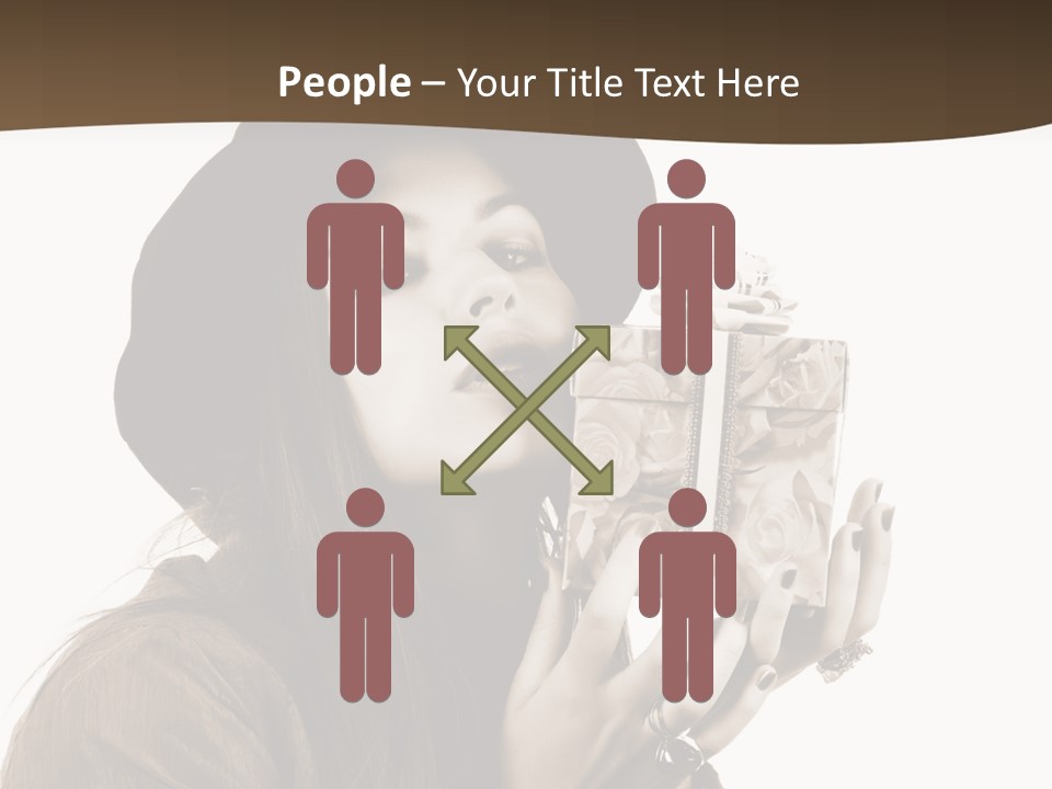 People Cute Person PowerPoint Template