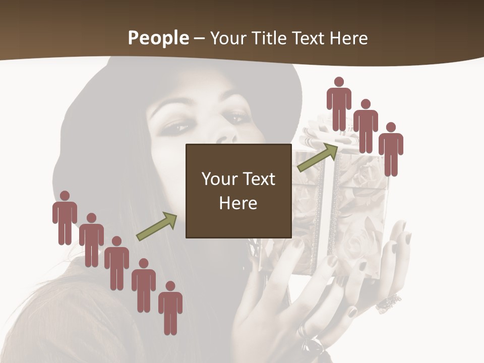 People Cute Person PowerPoint Template