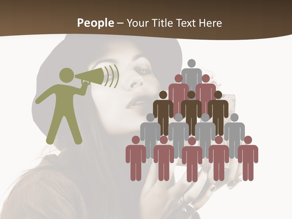 People Cute Person PowerPoint Template