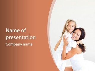 Down Play Hugging PowerPoint Template