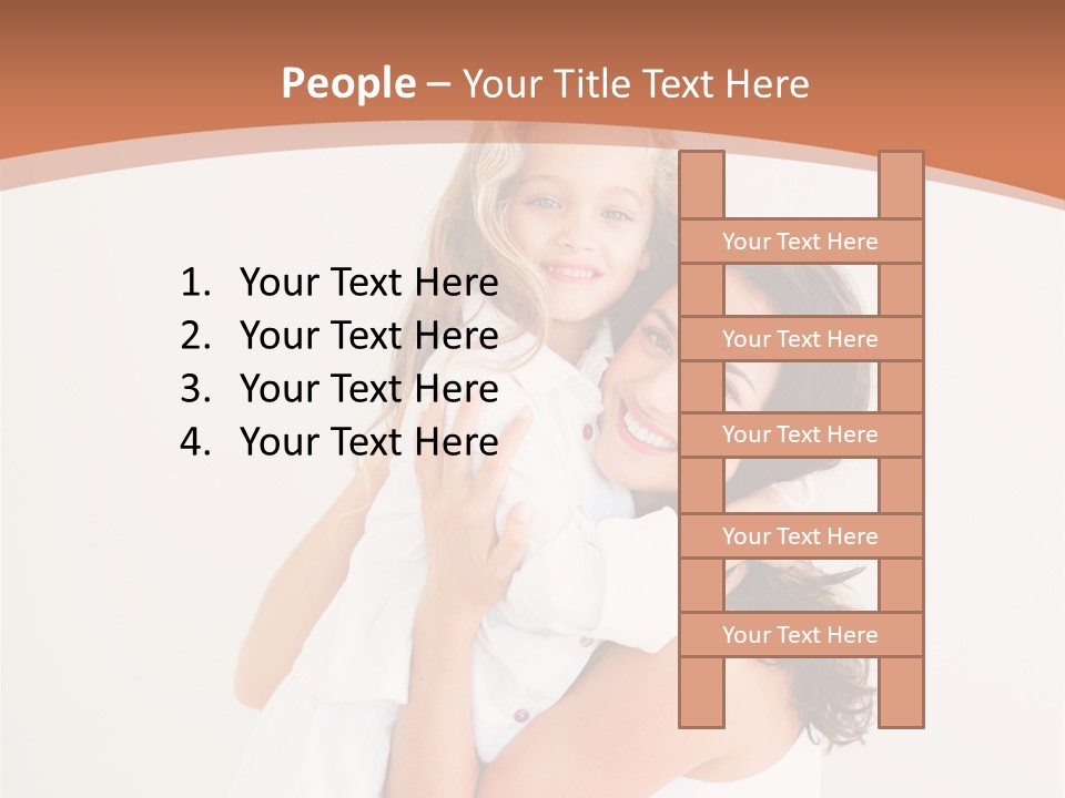 Down Play Hugging PowerPoint Template