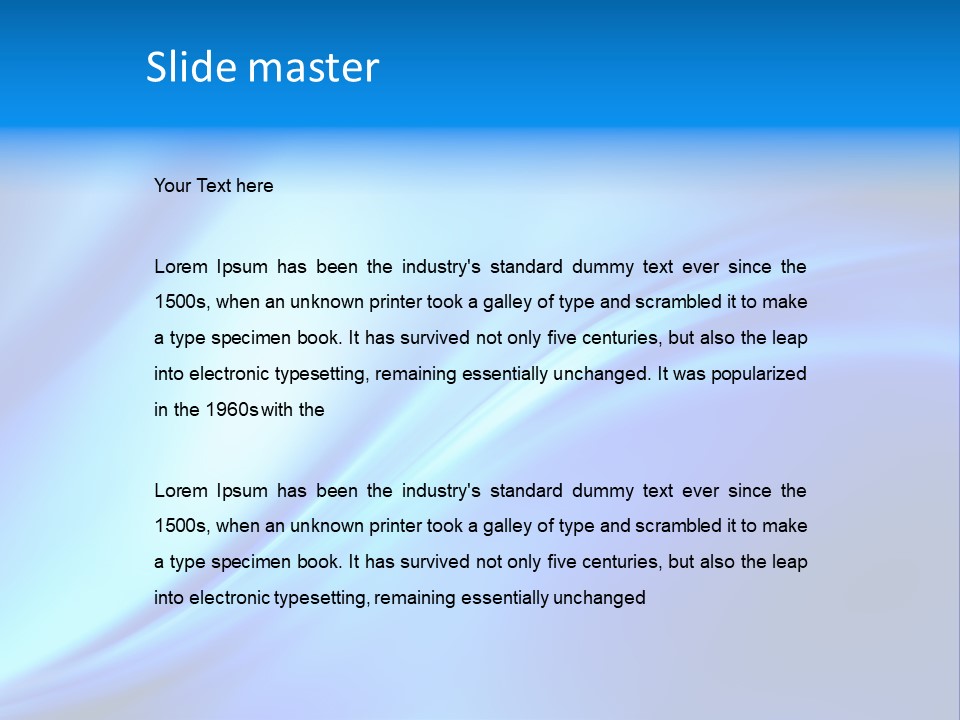 Publicity Print Water PowerPoint Template