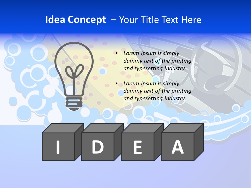Rudder Vehicle Shampoo PowerPoint Template