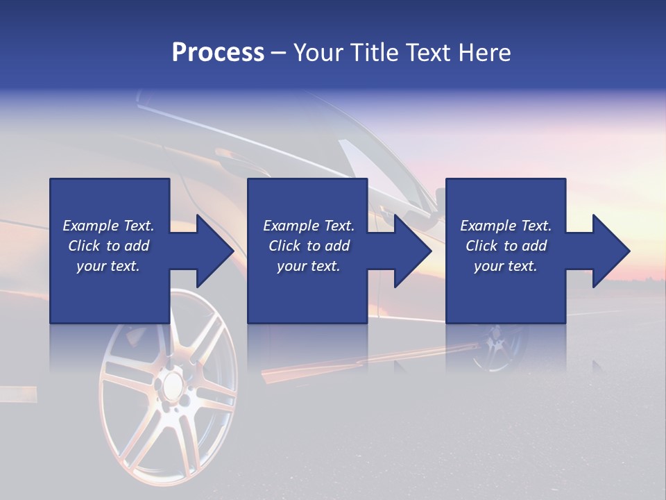 Tire Mirror Highway PowerPoint Template