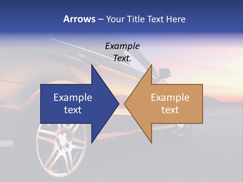 Tire Mirror Highway PowerPoint Template